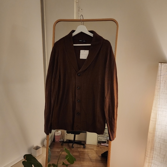 Brown Knit Cardigan - Picture 2 of 4